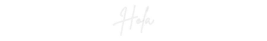 Neon personalizado: Hola