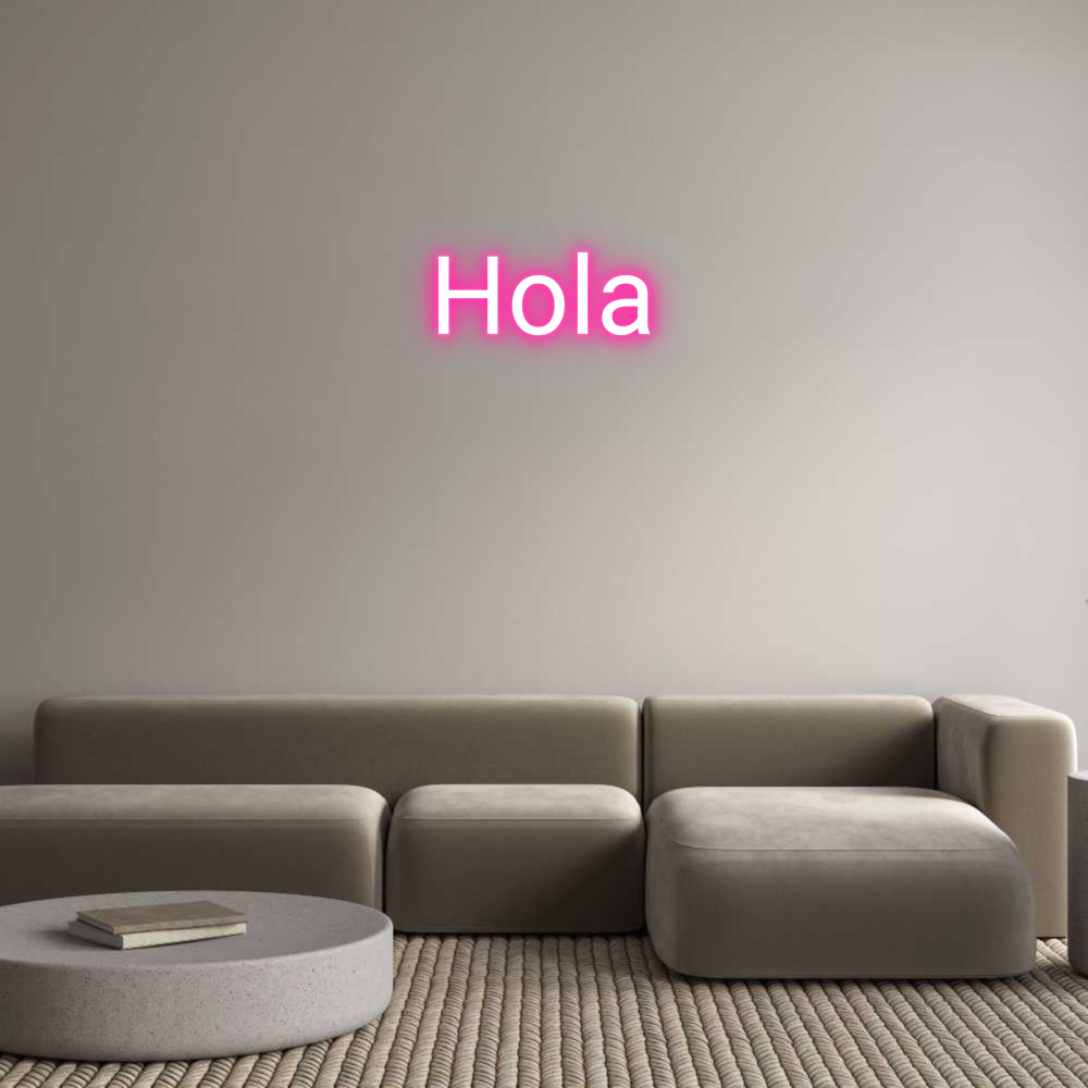 Neon personalizado: Hola