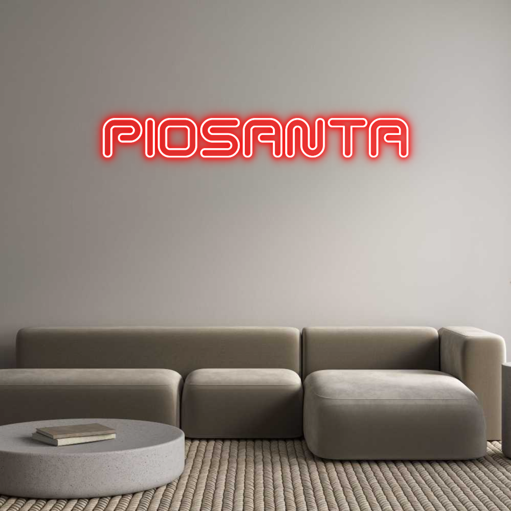 Neon personalizado: PIOSANTA