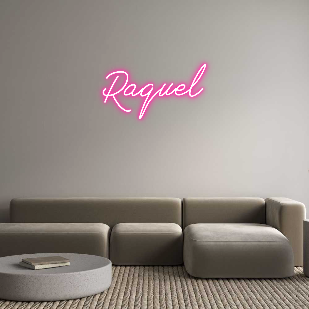 Neon personalizado: Raquel