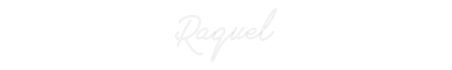 Neon personalizado: Raquel