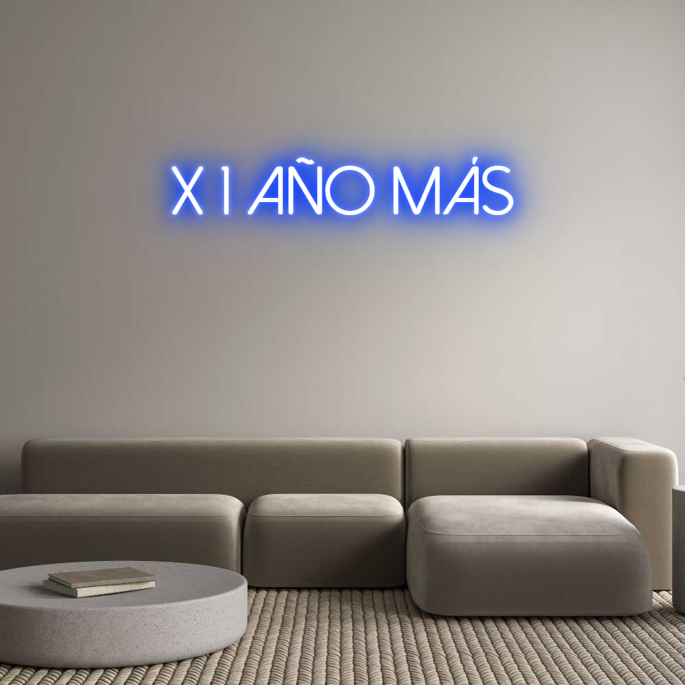 Neon personalizado: x 1 año más