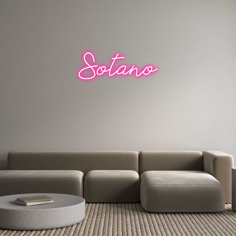 Neon personalizado: Sotano