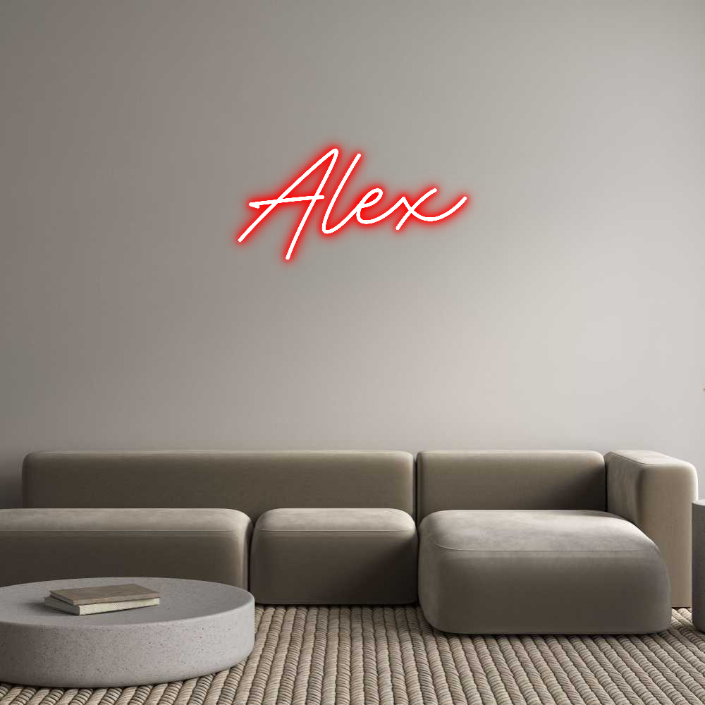 Neon personalizado: Alex