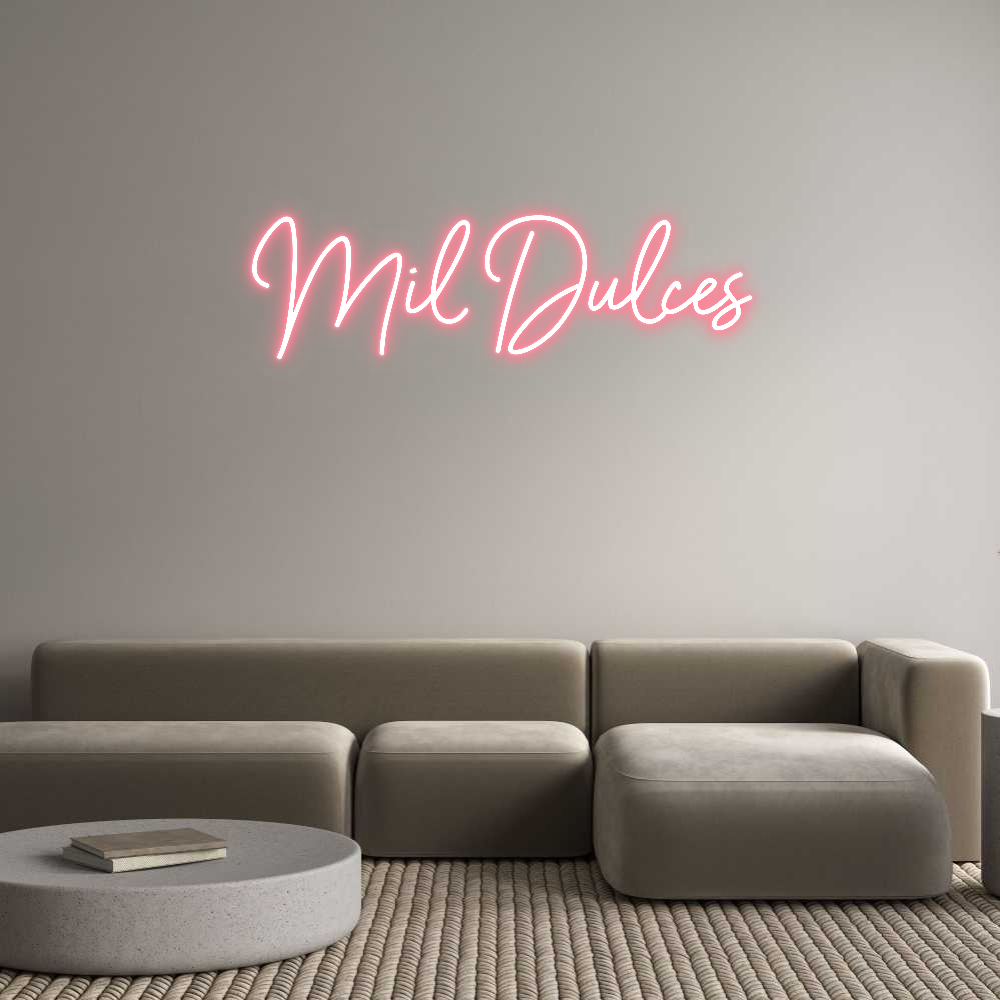 Neon personalizado: Mil Dulces