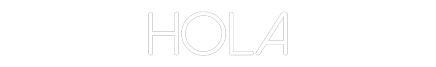 Neon personalizado: Hola