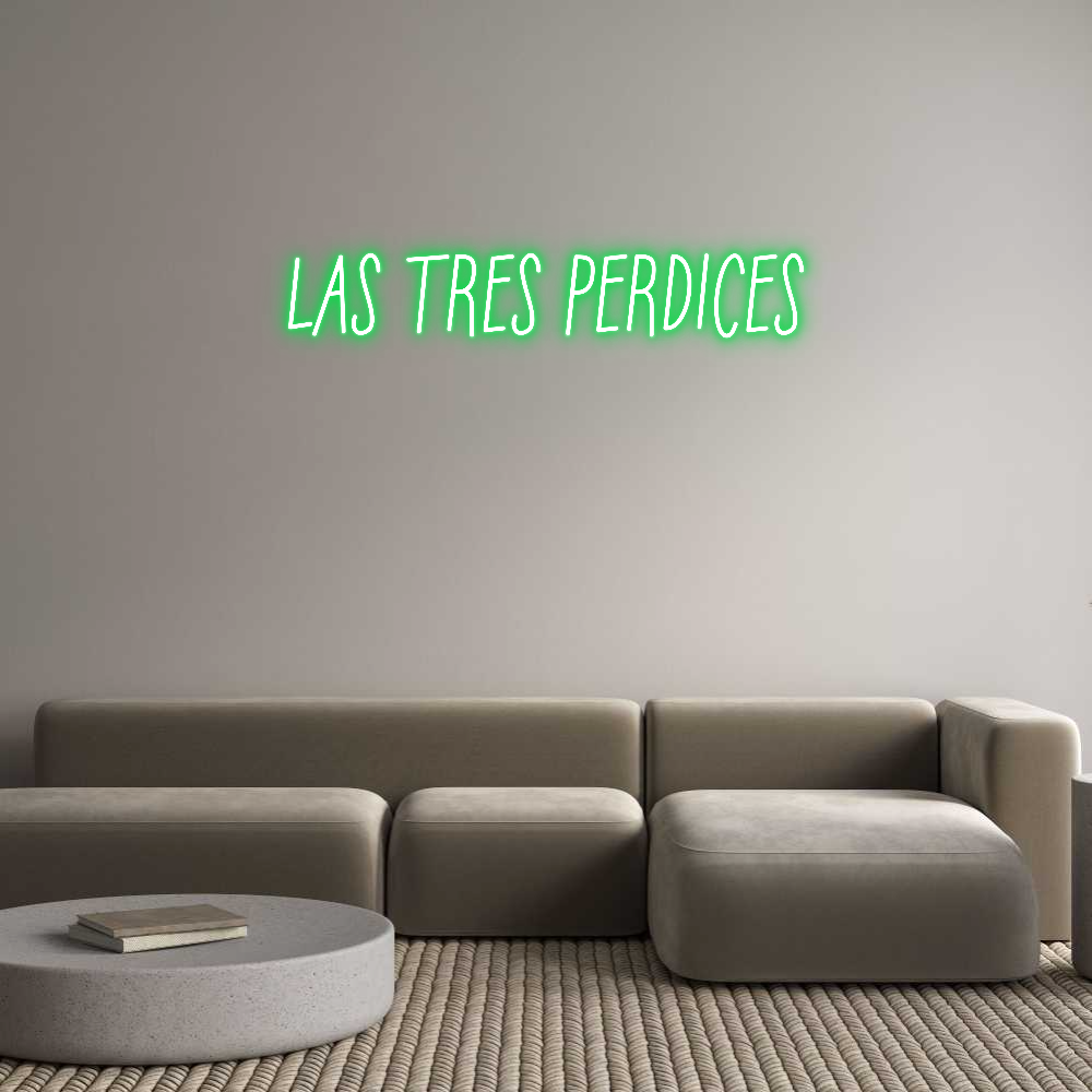 Neon personalizado: LAS TRES PERD...