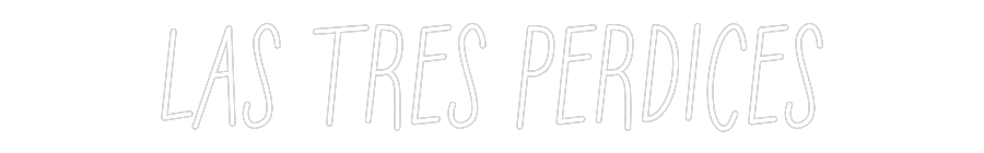 Neon personalizado: LAS TRES PERD...