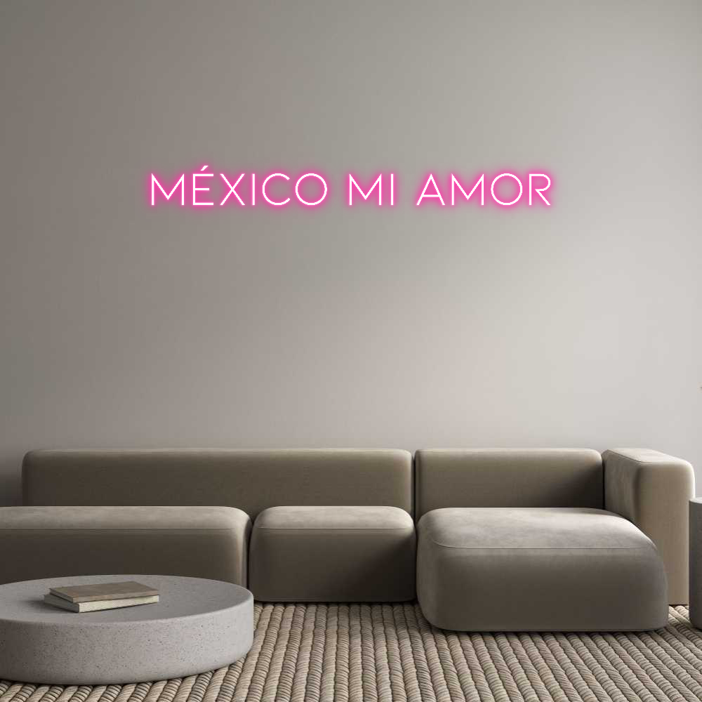 Neon personalizado: México mi amor