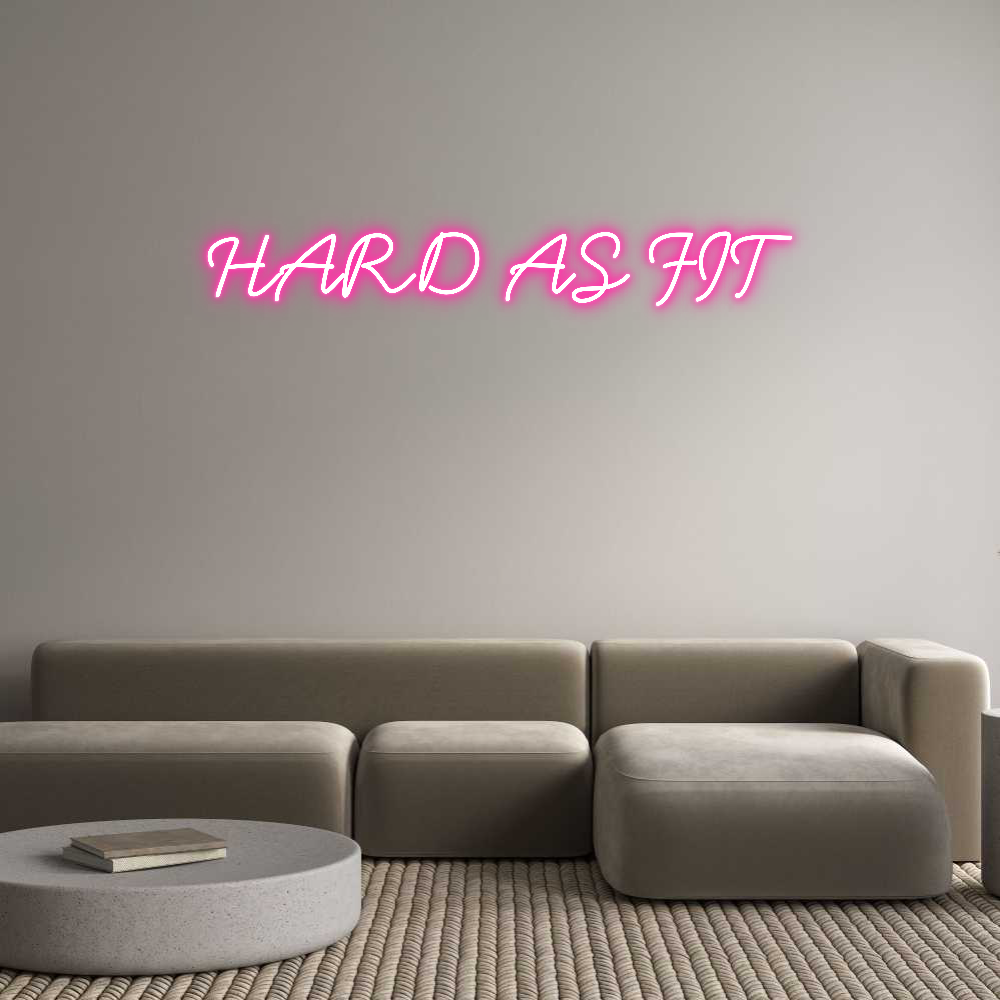 Neon personalizado: HARD AS FIT