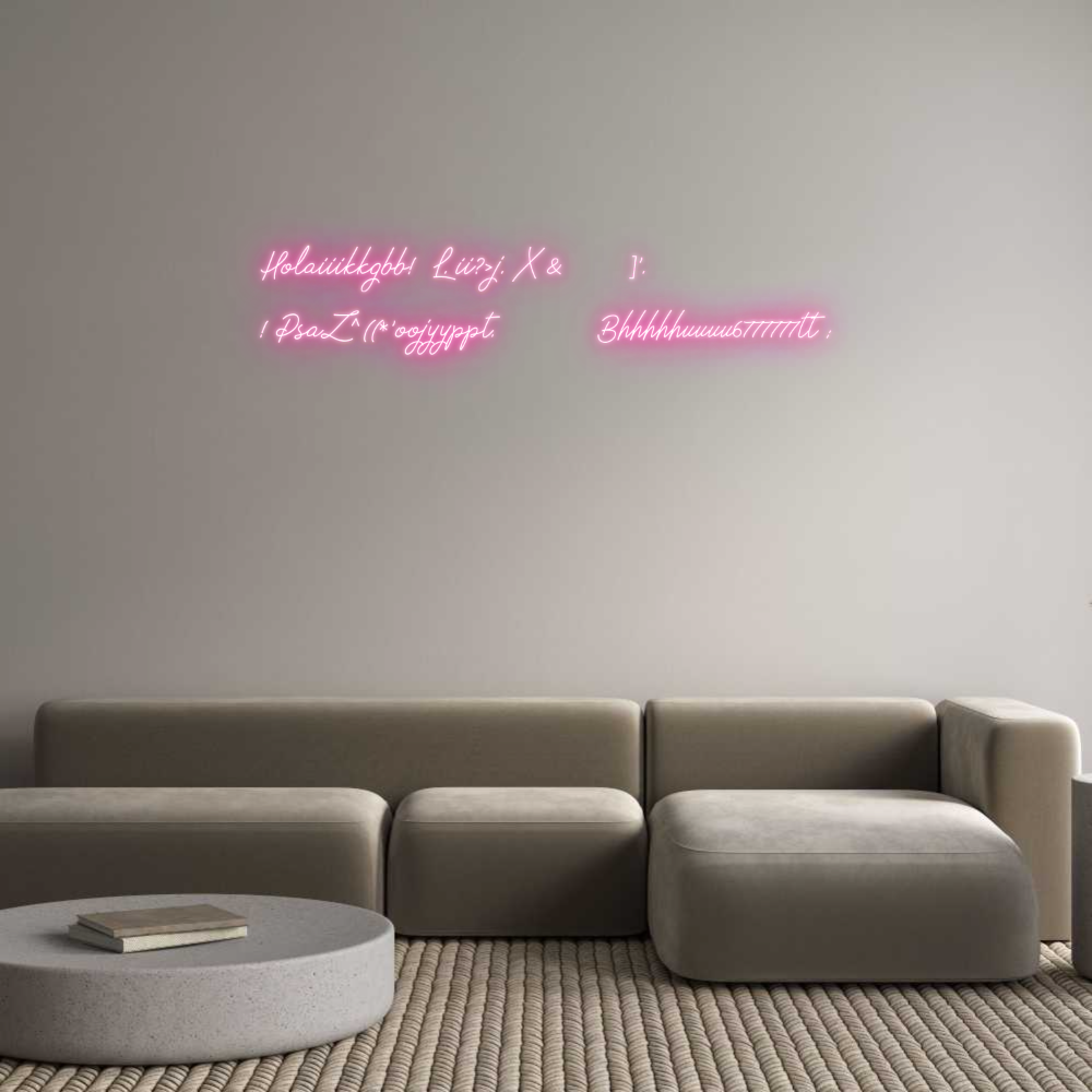 Neon personalizado: Holaiiikkgbb!...