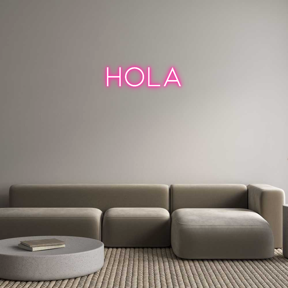 Neon personalizado: Hola