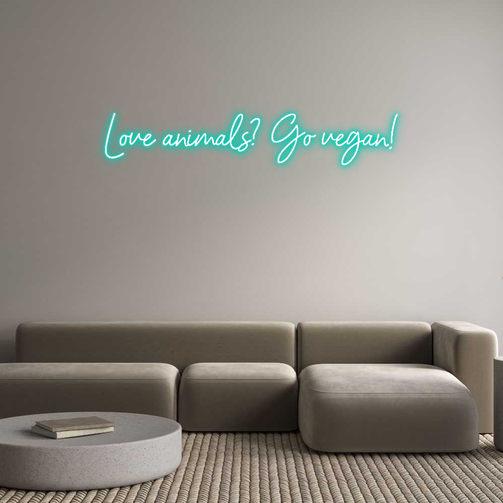Neon personalizado: Love animals?...