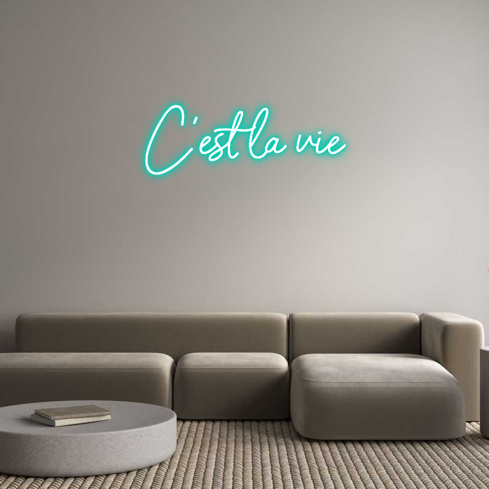 Neon personalizado: C’est la vie