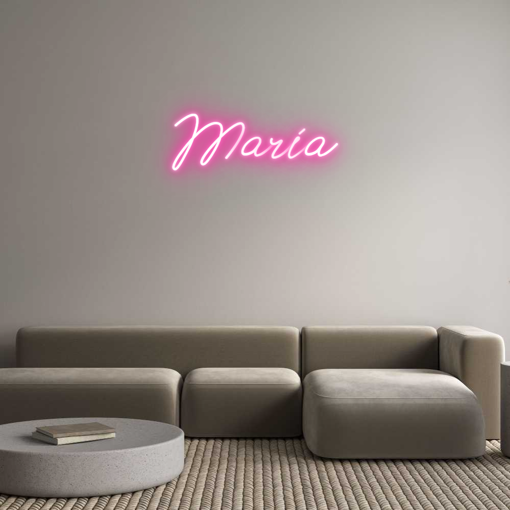 Neon personalizado: María