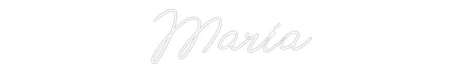 Neon personalizado: María