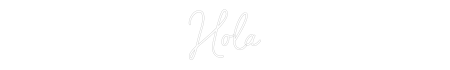 Neon personalizado: Hola