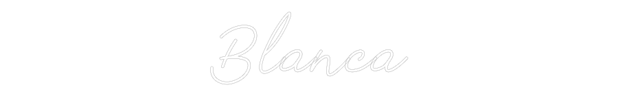 Neon personalizado: Blanca