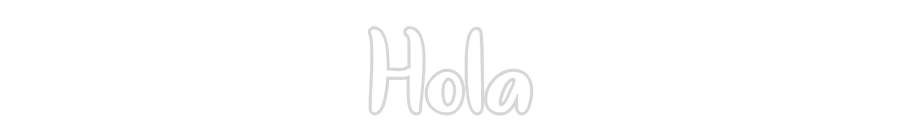 Neon personalizado: Hola