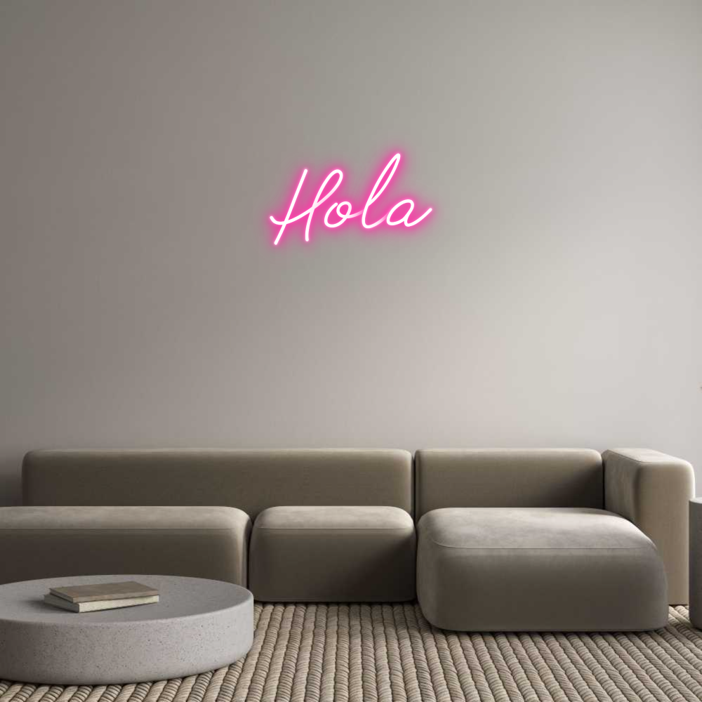 Neon personalizado: Hola