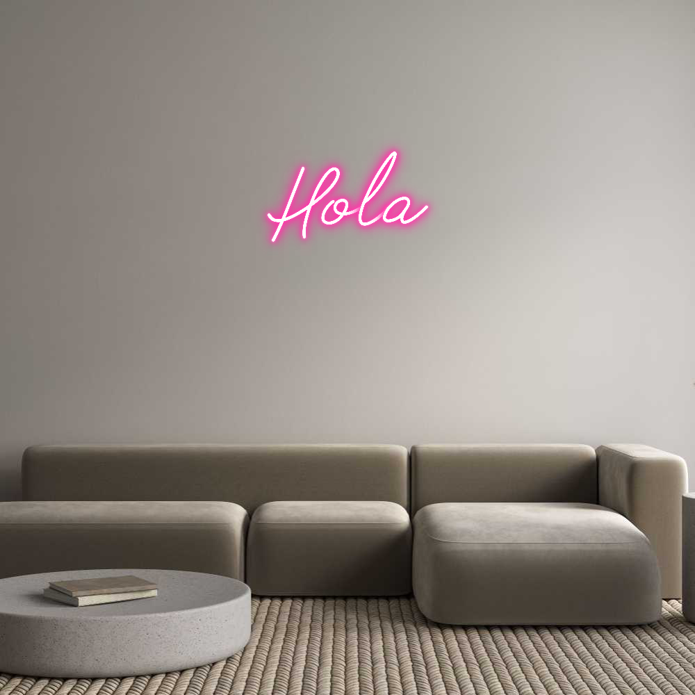 Neon personalizado: Hola