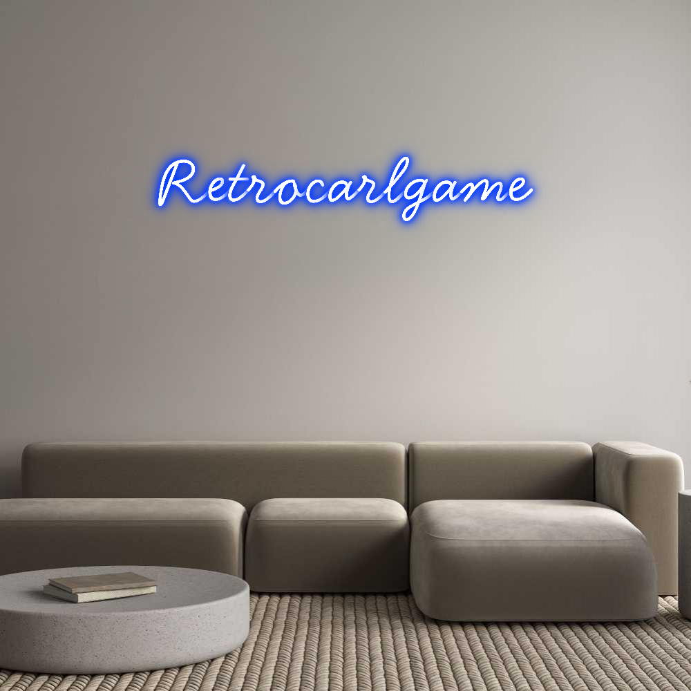 Neon personalizado: Retrocarlgame