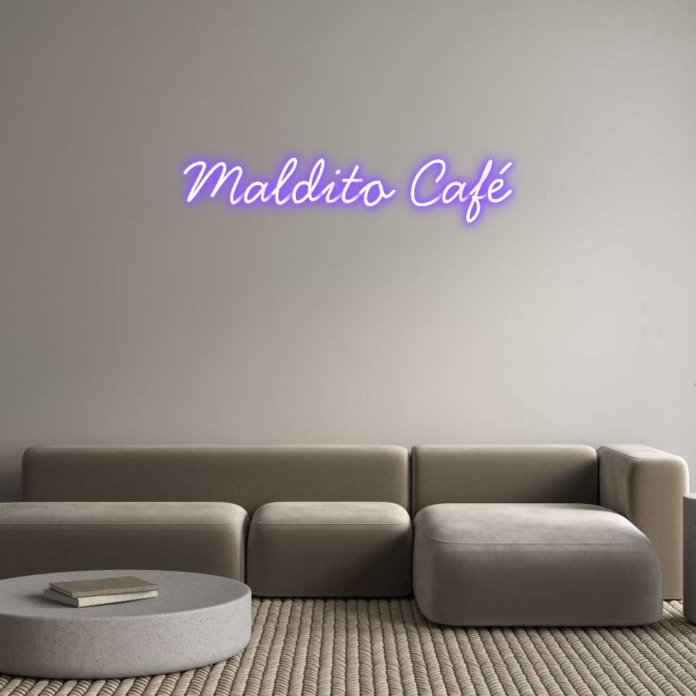 Neon personalizado: Maldito Café