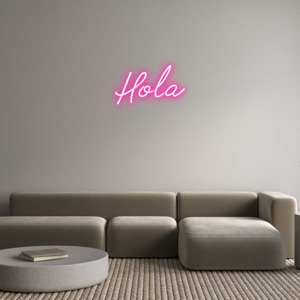 Neon personalizado: Hola