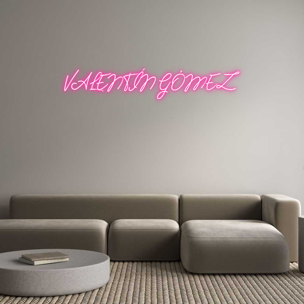 Neon personalizado: VALENTÍN GÓMEZ