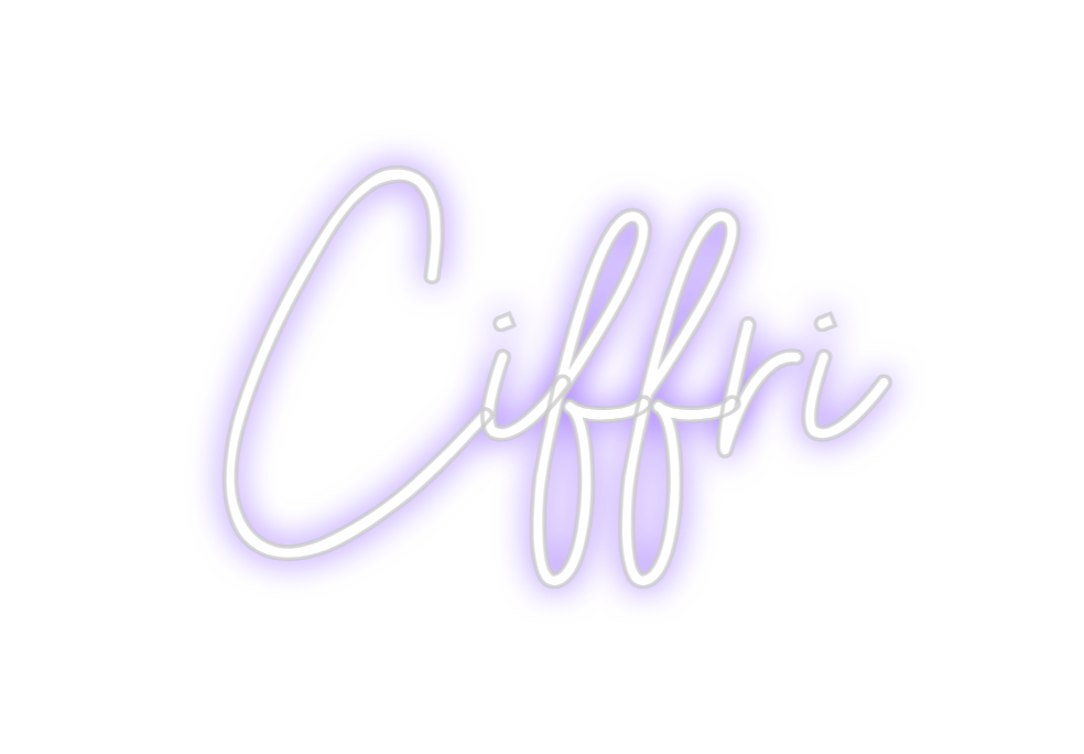 Neon personalizado: Ciffri