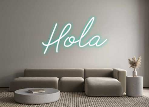 Neon personalizado: Hola