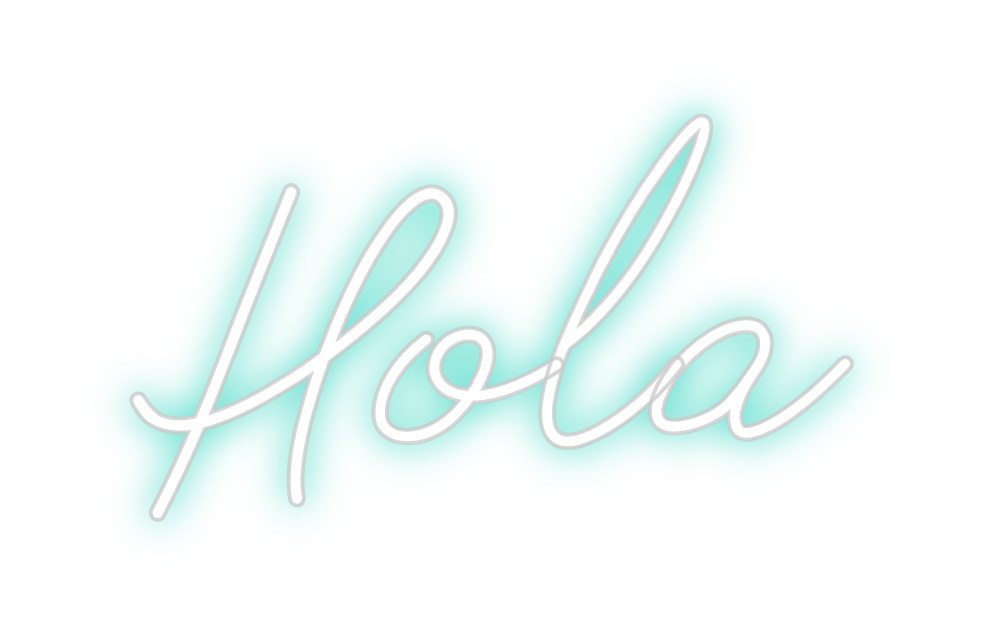 Neon personalizado: Hola