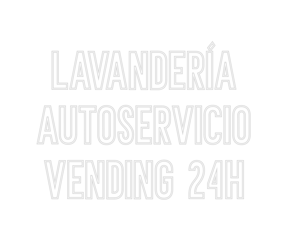 Neon personalizado: Lavandería 
...