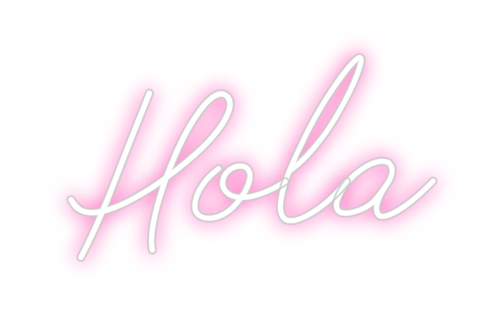 Neon personalizado: Hola