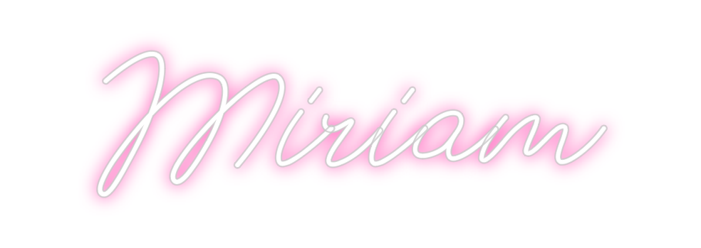 Neon personalizado: Miriam