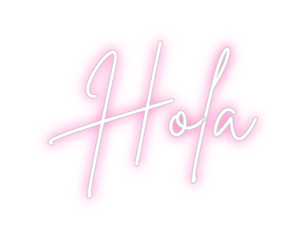 Neon personalizado: Hola