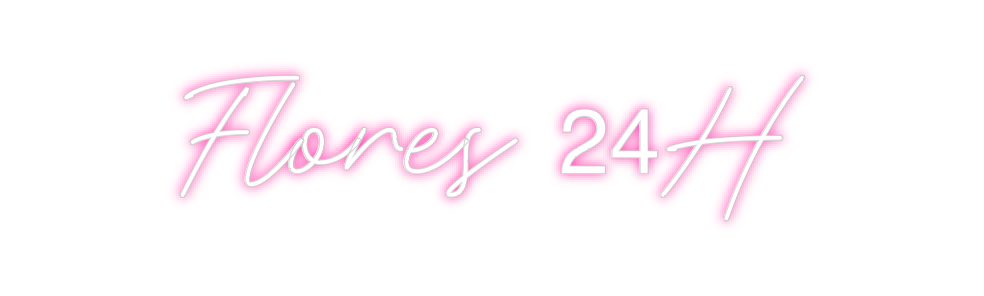 Neon personalizado: Flores 24H