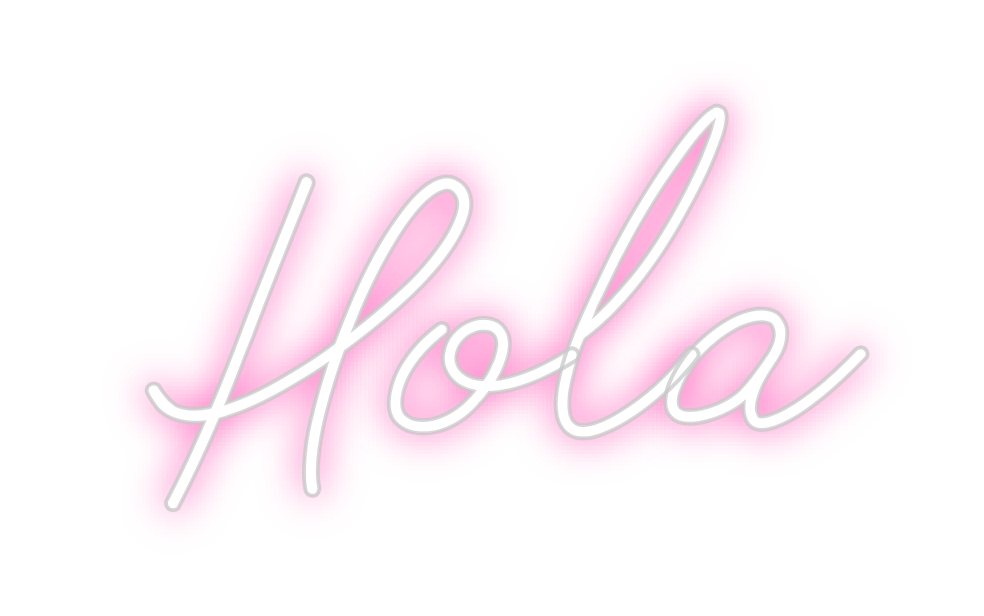 Neon personalizado: Hola