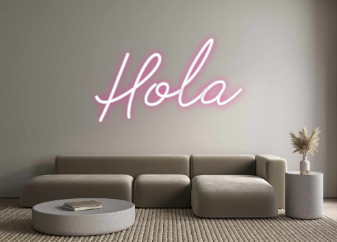 Neon personalizado: Hola