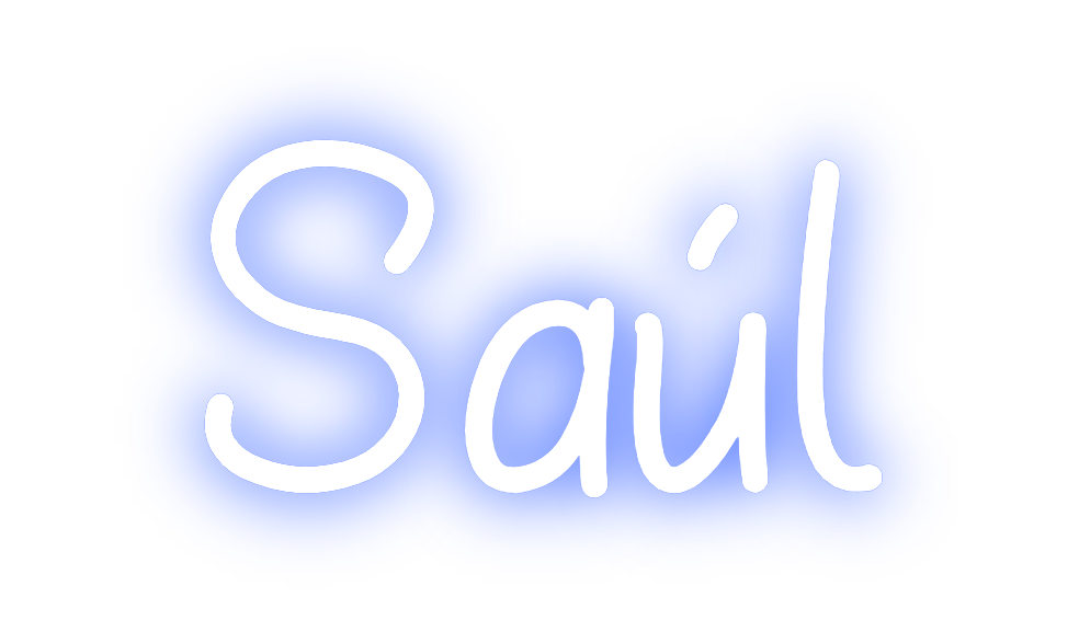Neon personalizado: Saúl