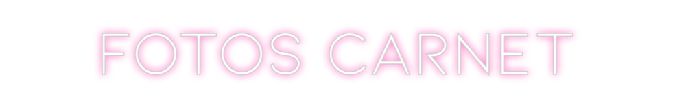 Neon personalizado: fotos carnet