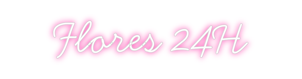 Neon personalizado: Flores 24H
