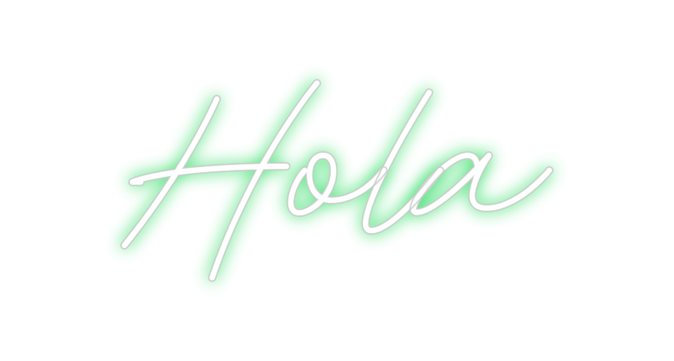 Neon personalizado: Hola