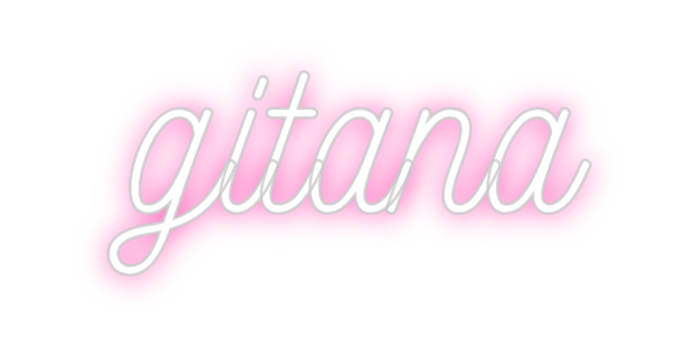 Neon personalizado: gitana
