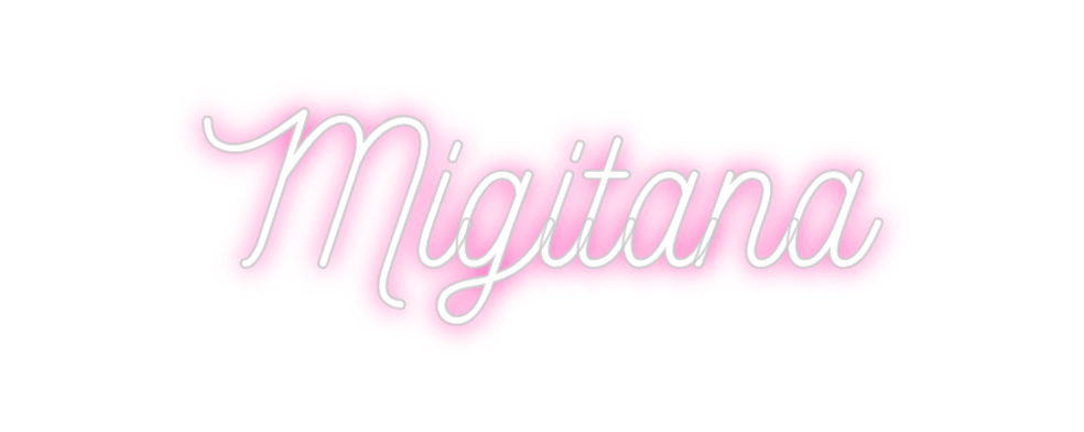 Neon personalizado: Migitana