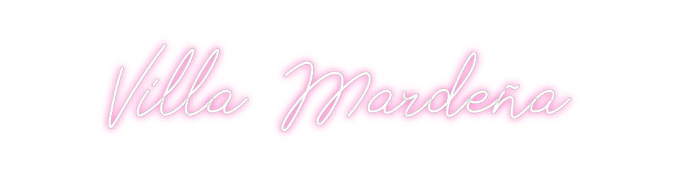 Neon personalizado: Villa  Mardeña