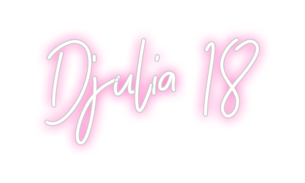 Neon personalizado: Djulia 18
