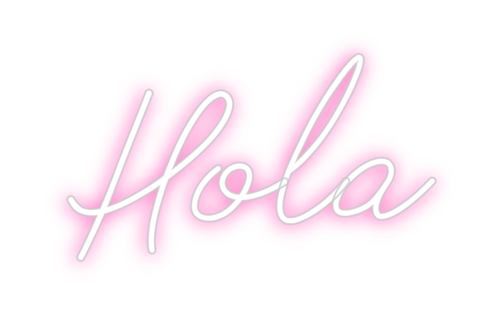 Neon personalizado: Hola