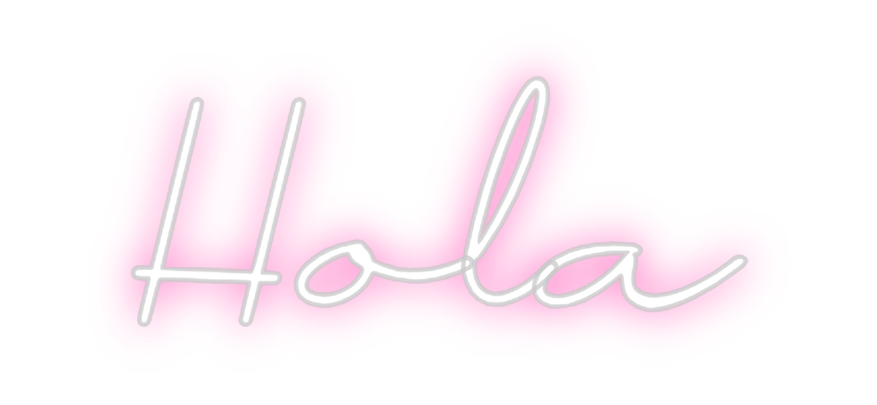 Neon personalizado: Hola