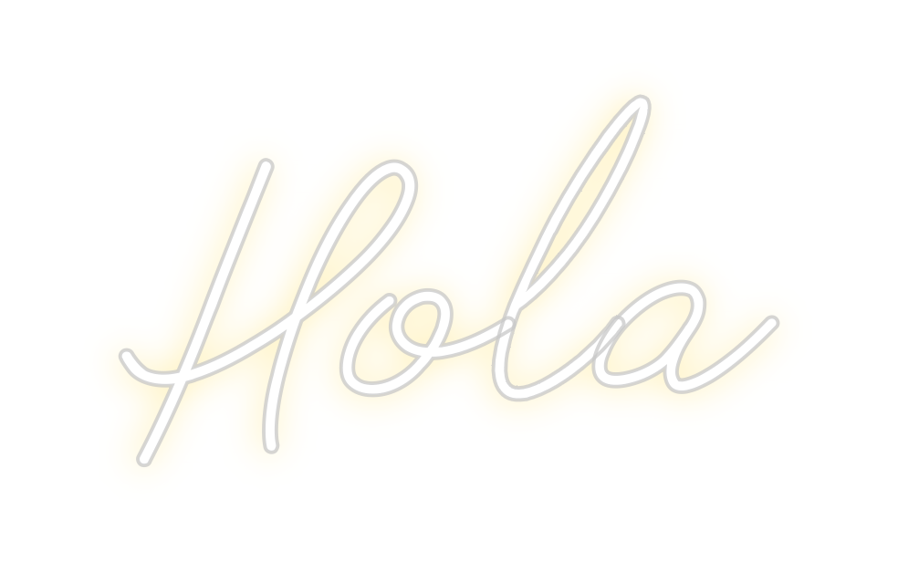 Neon personalizado: Hola
